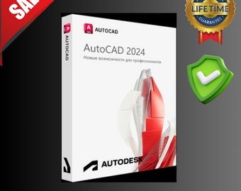 Autodesk AutoCAD 2024 for Windows - Lifetime CAD Software - Fast Service - Fast Shipping