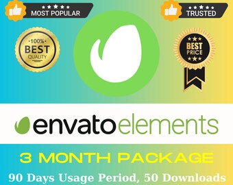 Envato Elements Download Service, 3 Month Package, Fast Download, With You With Fast Delivery