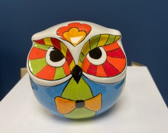 0.32x0.32 ft Handmade Ceramic Heart Owl,Handmade,Ceramic,homedecor,officedecor,Cute design,The perfect gift,giftfor mom,gift for lover,gift