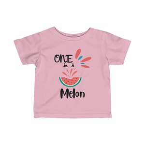 One in a Melon 1st Birthday Shirt - Fun Watermelon Party Tee