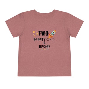 Two Infinity and Beyond 2nd Birthday Shirt - Space Toy Story Theme Tee