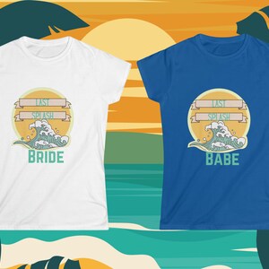 Last Splash Babe Matching Bachelorette Party Set - Fun and Feminine Tees