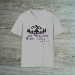 Unisex Mountain Adventure T-Shirt - &#39;The Mountains Are Calling&#39; - Outdoor Enthusiast Shirt