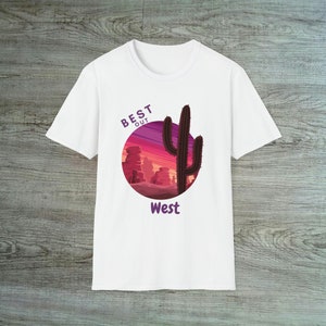 Unisex 'Best Out West' Desert-Themed Soft-Style T-Shirt - Erkunde den Wilden Westen mit Stil!