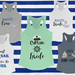 Captain Bride Tank Top - Perfect for Destination & Water-Themed Bachelorette Parties