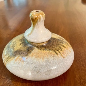 Pigeon Forge Pottery vintage oil lamp with lid - modern - mcm - midcentury modern