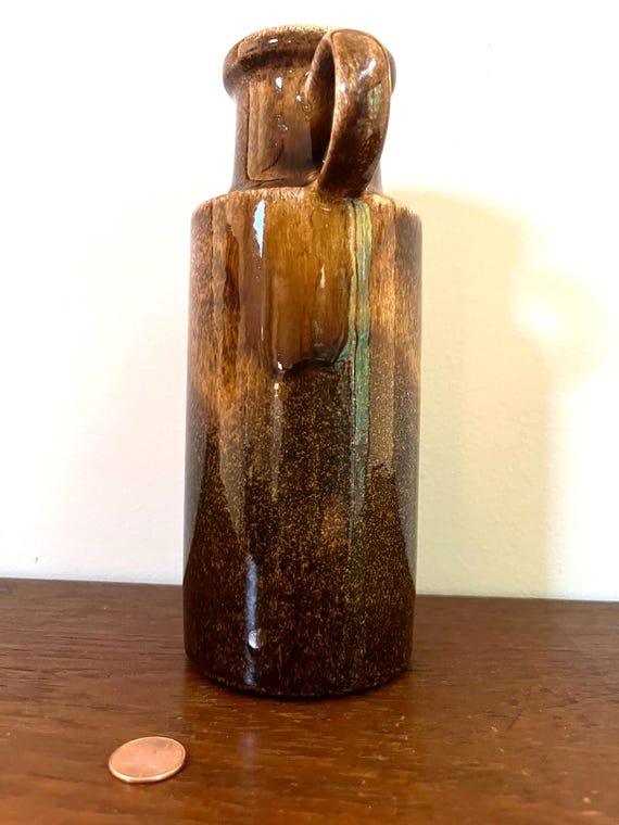 Scheurich Vase 401-20 Fat Lava Umber & Sienna Exterior Glaze and