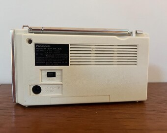 Panasonic RF-519 Vintage Chrome & White, Clear and Black Plastic