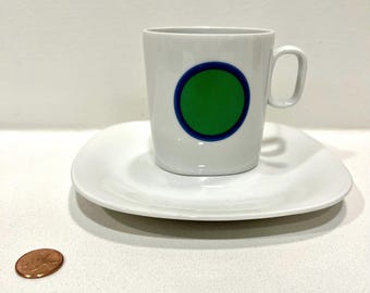 Block Langenthal Switzerland Transition Octagon Tea Coffee Cup Set