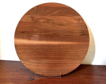 Pigeon Forge Pottery vintage walnut wall or serving plate (12”w) - no inset - Tennessee - folk - mcm - midcentury modern