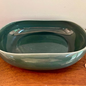 Russel Wright for Steubenville vintage ceramic seafoam green serving bowl - modern - mcm - midcentury modern