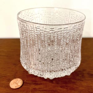 Iittala vintage Thule Ultima whiskey tumbler/glass designed by Tapio Wirrkala - Finnish - modern - mcm - midcentury modern