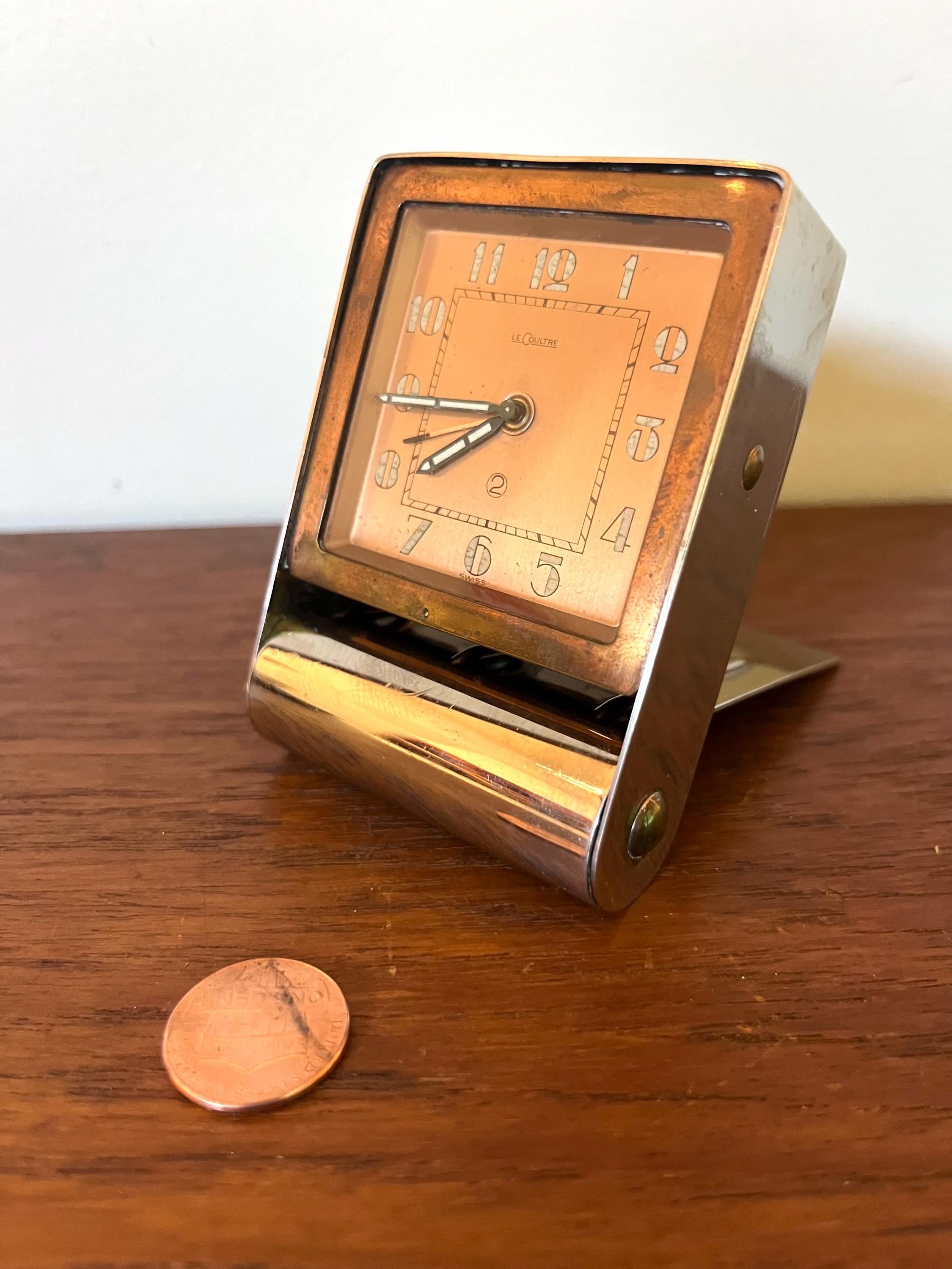 Jaeger-LeCoultre アラームクロック ヴィンテージ 置時計 ジャガー・ルクルト アラーム トラベルウォッチ 1960年代製