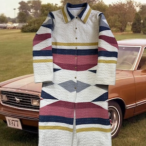 upcycled pendelton blanket coat