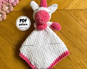 Baby Blanket Pattern Crochet Unicorn Lovey Crochet Unicorn Lovey