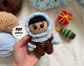 No sew Amigurumi Crochet Pattern, Winter Crochet pattern, Gift for Crochet Lover, No sew Crochet pattern Amigurumi,  Gift for Crocheter