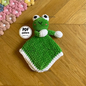 Crochet Frog Lovey, Crochet Baby blanket Pattern, DIY Gift for new parent, DIY baby shower gift, DIY gift for Baby, Crochet for Beginner