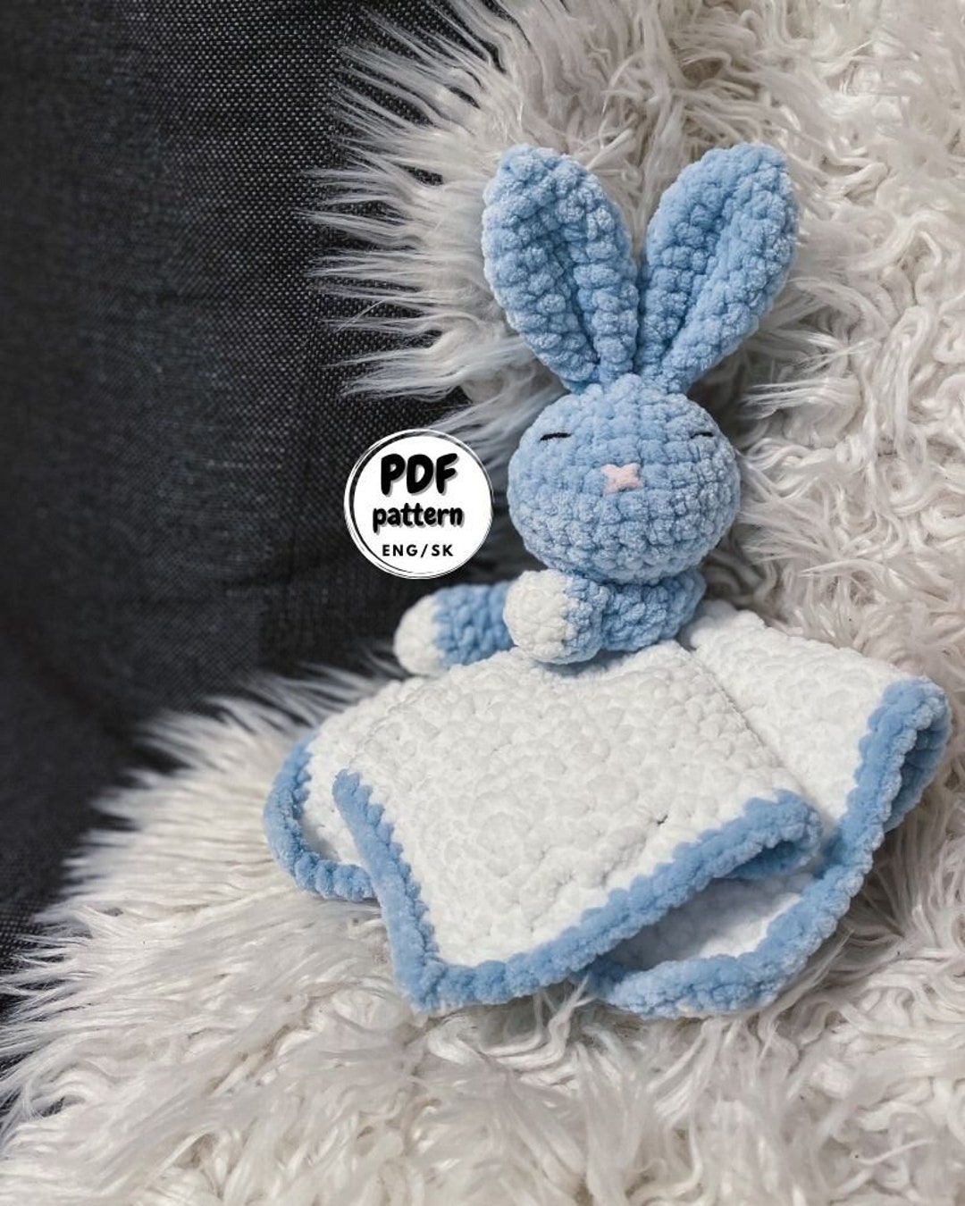 Crochet Bunny Lovey Crochet Baby Blanket Pattern Crochet Lovey