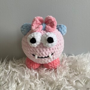 Crochet Monster Pattern, Crochet Pattern for Beginners, Cute Amigurumi Pattern, DIY Spring craft, Gift for Crochet Lover, Monster Plushie image 7