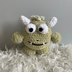 Crochet Monster Pattern, Crochet Pattern for Beginners, Cute Amigurumi Pattern, DIY Spring craft, Gift for Crochet Lover, Monster Plushie image 5