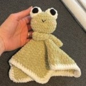 Crochet Frog Lovey, Crochet Baby blanket Pattern, Crochet lovey for baby, DIY baby shower gift, DIY Baby Gift, Crochet pattern for Beginner image 6