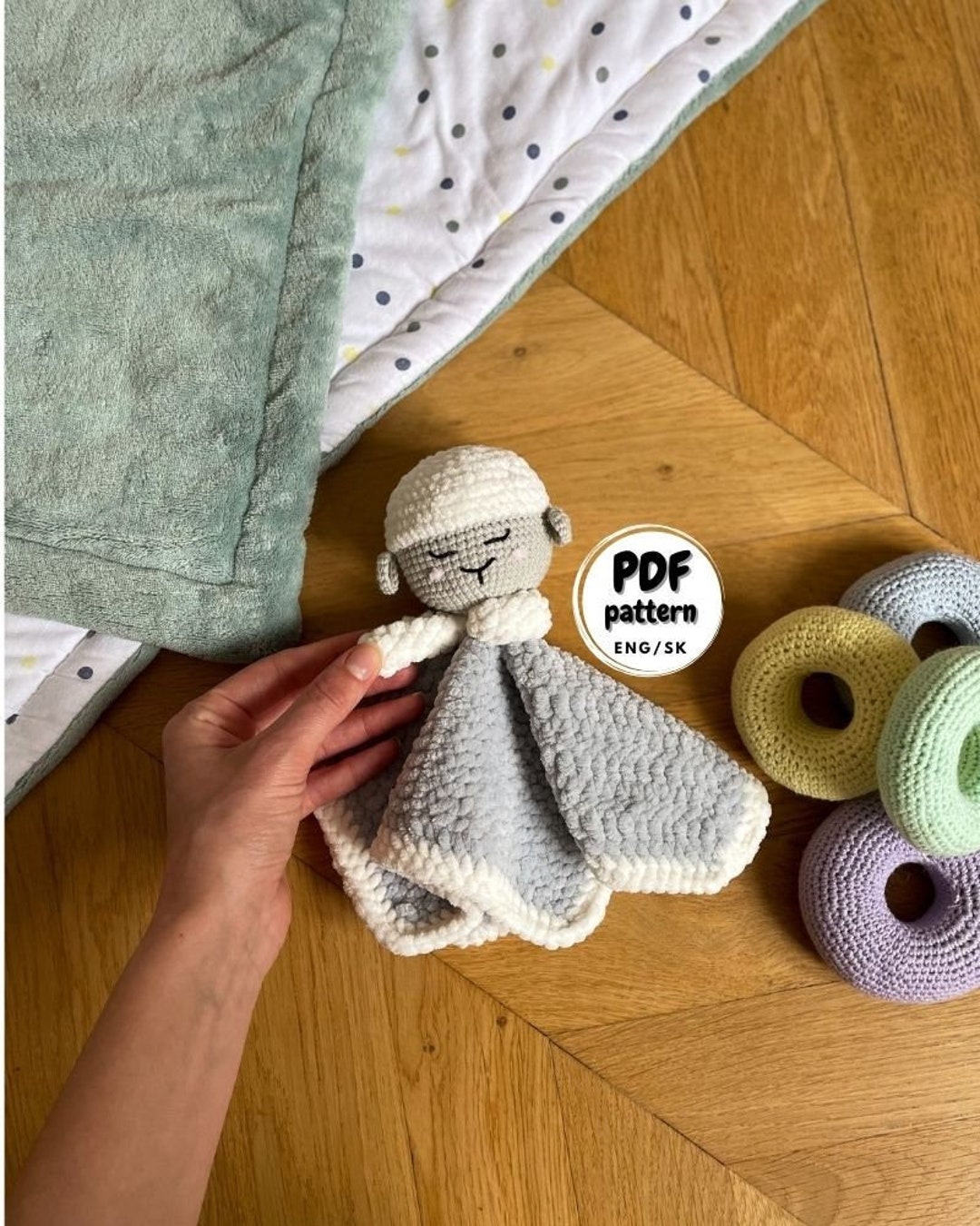 Crochet Lamb Lovey Crochet Lovey Pattern Baby Blanket Crochet Pattern