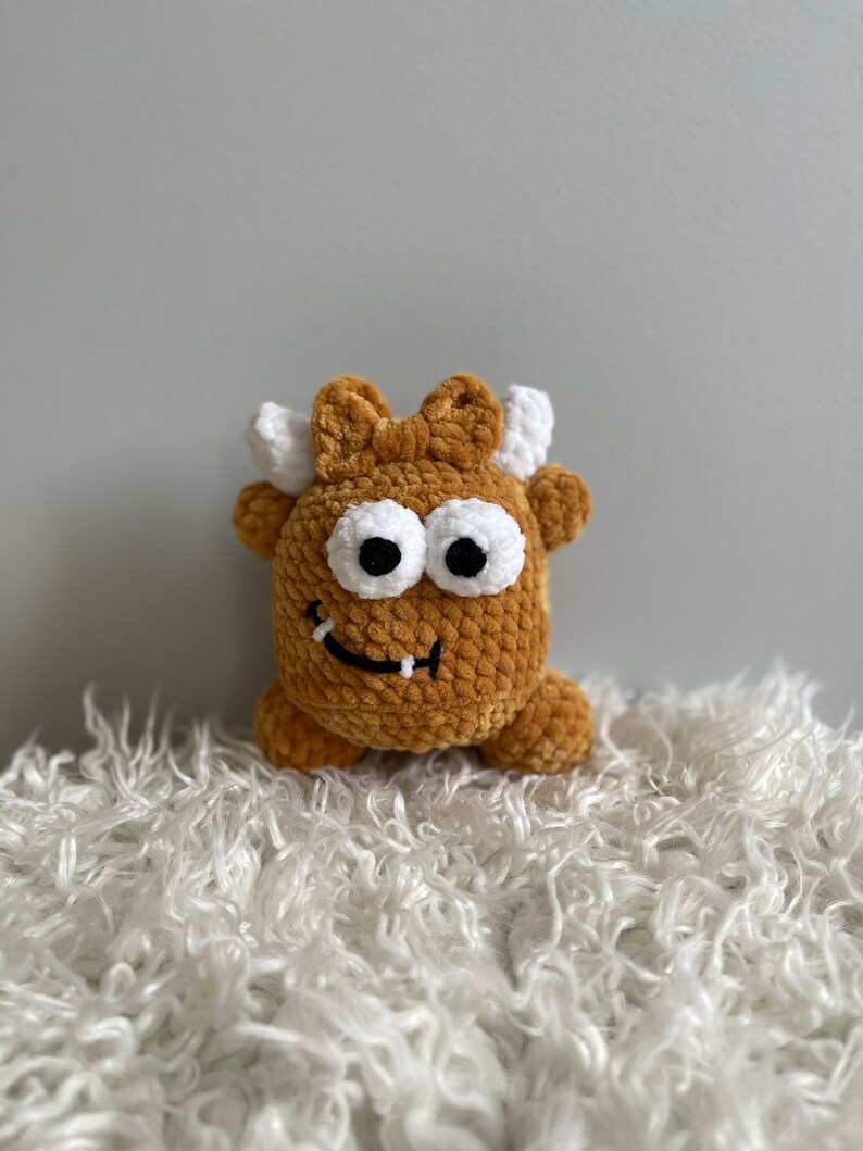 Crochet Monster Pattern, Crochet Pattern for Beginners, Cute Amigurumi Pattern, DIY Spring craft, Gift for Crochet Lover, Monster Plushie image 6