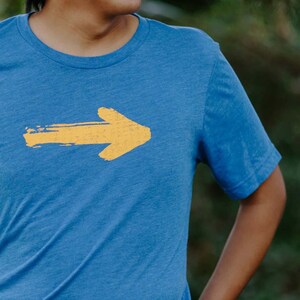 Camino de Santiago T-Shirt: Yellow Arrow Hiking Shirt