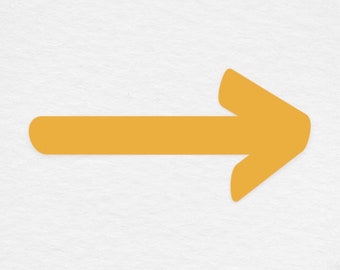 Camino de Santiago Sticker - Classic Yellow Arrow Sticker Small and Large