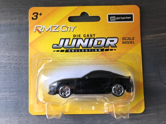 Toyota Supra Black RMZ City Unifortune Die Cast Collectible 1 64