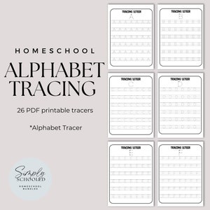 Alphabet Tracers capital letters, A-Z, preschool, toddler, kindergarten, homeschool