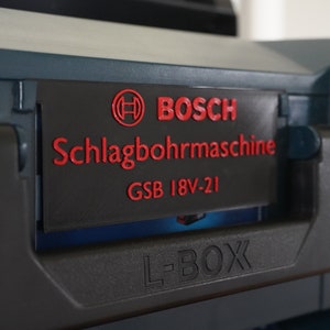 3D label Bosch L-BOXX