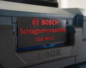 3D Etikett Bosch L-BOXX