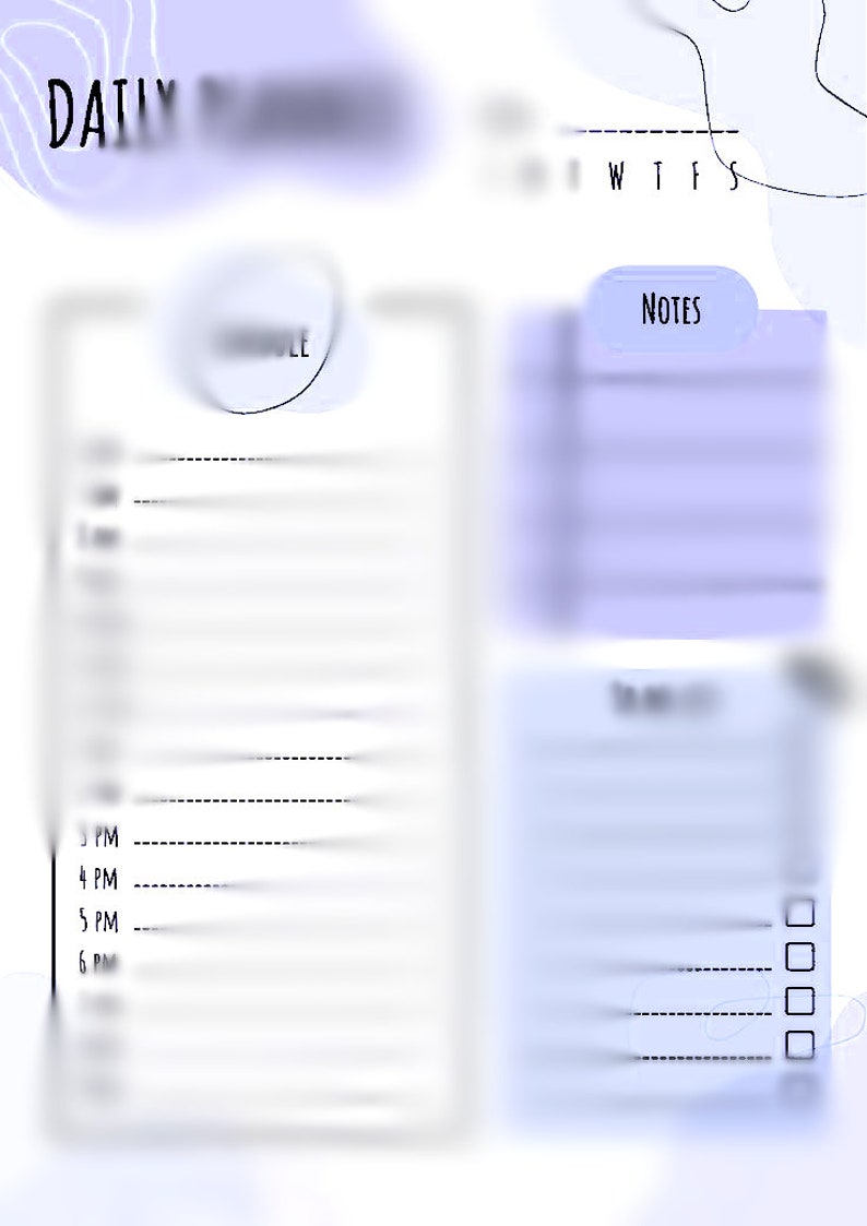 Cute Day Planner (multiple Colors and Customizable) Etsy
