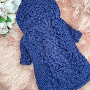 Sweater for a dog Pet sweater Knit dog sweater Dog clothing Dog apparel Dog jumper