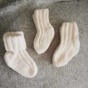 Baby wool socks Toddler wool  Infant wool socks Childrens socks Kids wool  Warm baby socks Cozy infant socks Newborn wool socks Handknitted