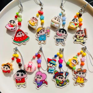 Crayon shinchan acrylic charms phonecharm phonestrap,keychain decor charm