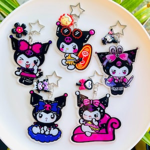 Kuromi/kuku Huge acrylic charm keychain bagcharm pursecharm