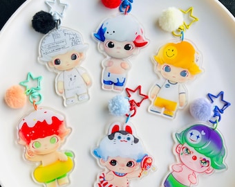Dimoo Popma Huge Acrylic Charms Keychain Bagcharm Pursecharm
