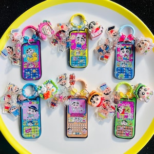 Crayon shinchan Mobilphone acrylic charms phonecharm ,keychain bagcharm decor charm
