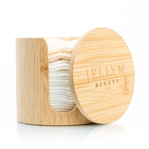 Organic Bamboo Makeup Remover Pads in Organic Cotton Mesh Wash Bag | Bamboo store included, zero waste,  Plastic Free