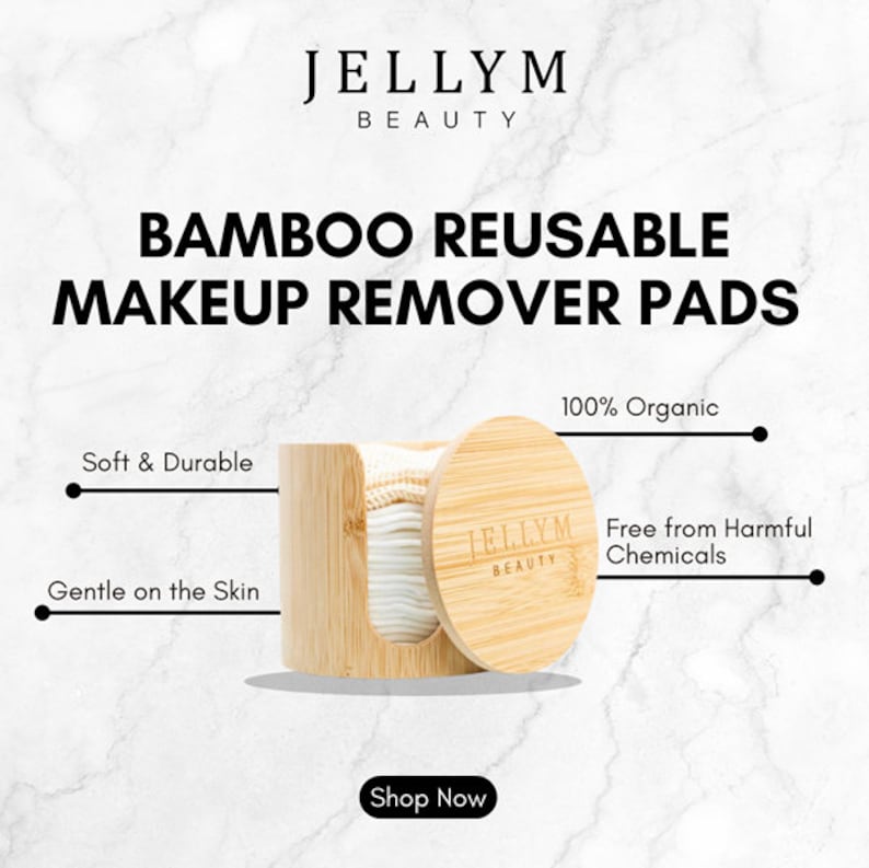 Make the switch to our Bamboo Cotton Makeup Remover Pads and enjoy a more sustainable, gentle, and cost-effective way to care for your skin. Organic, reusable, eco-friendly, washable.
