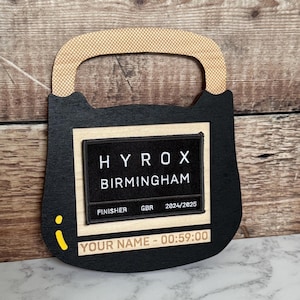 Personalised Hyrox Patch Kettle Bell Frame | Hyrox Patch | Hyrox Frame