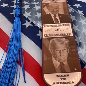 Donald J Trump 45th/47th Presidential Commemorative Copper Bookmark