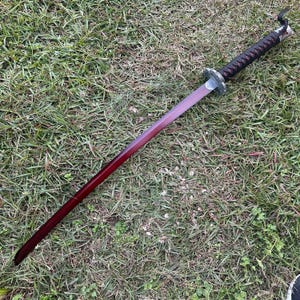 Sekiro Katana Fushigiri Blade Mortal Blade Shadows Die Twice 1:1 Replica High Quality 40&quot; Blade Red Sword Crimson Dark Souls