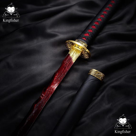Rivers of Blood Replica Elden Ring Sword 39" Steel w/ Sheath
