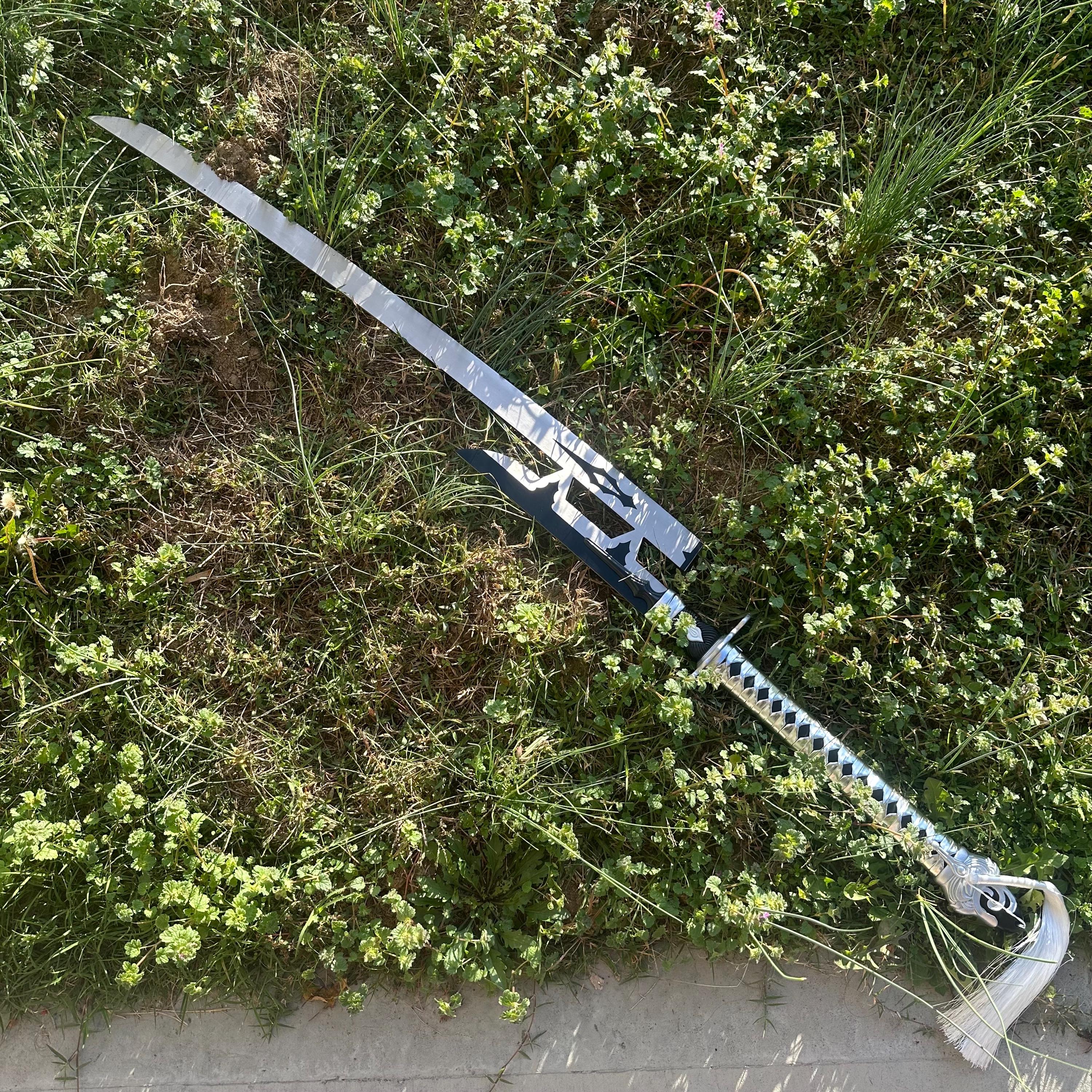 2B Nier Automata Sword Katana Virtuous Treaty 50” Cosplay Metal Sword Not Sharp Cosplay Weapon + Sheath 1:1 Sword Replica