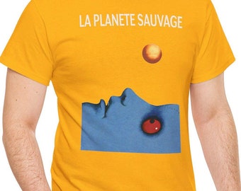 High Quality "Fantastic Planet" 1973 Vintage Movie Poster T-shirt, 70s Poster, French Film, "La Planete Sauvage" Surreal Cult Classic
