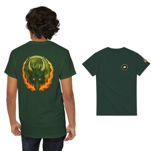 Salamander uniseks zwaar katoenen T-shirt, Marines Space, Lizard Dragon 40,000 War Gaming, miniatuur schilderij tafelblad, Geek Gildan® 5000
