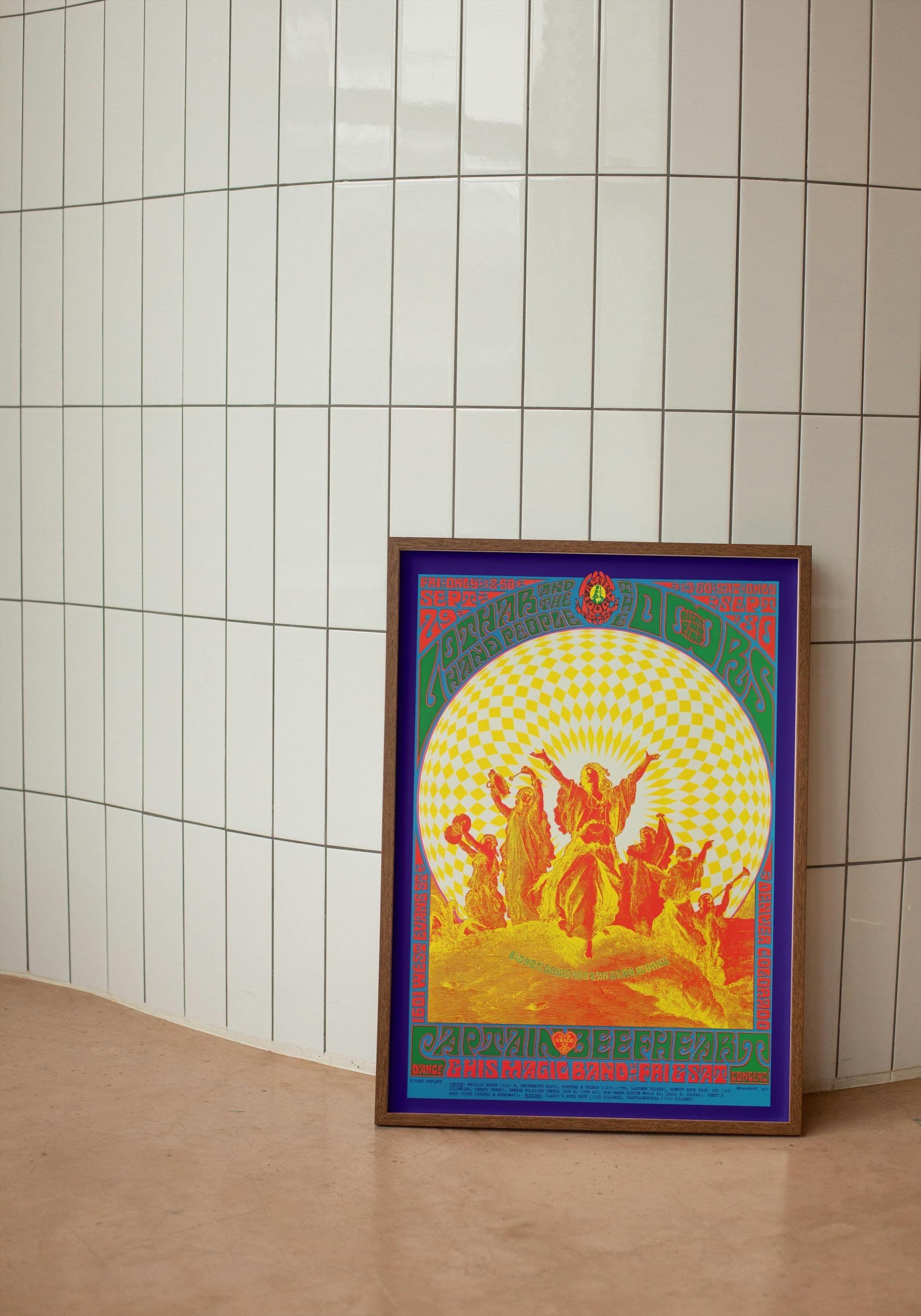 The Doors Concert Poster, Lothar & the Hand People, Vintage